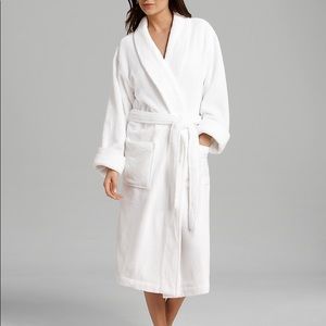 TWO Hudson Park Collection matching plush robes